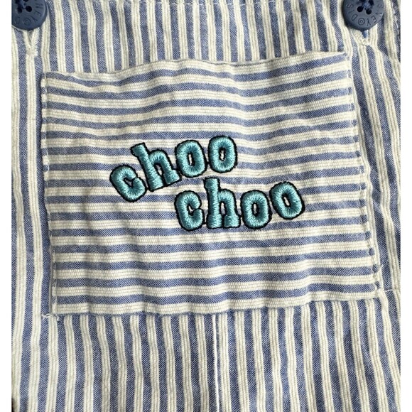 Disney Parks Authentic Mickey Mouse Choo Choo Train Short Overalls 24 Mo - Picture 3 of 11